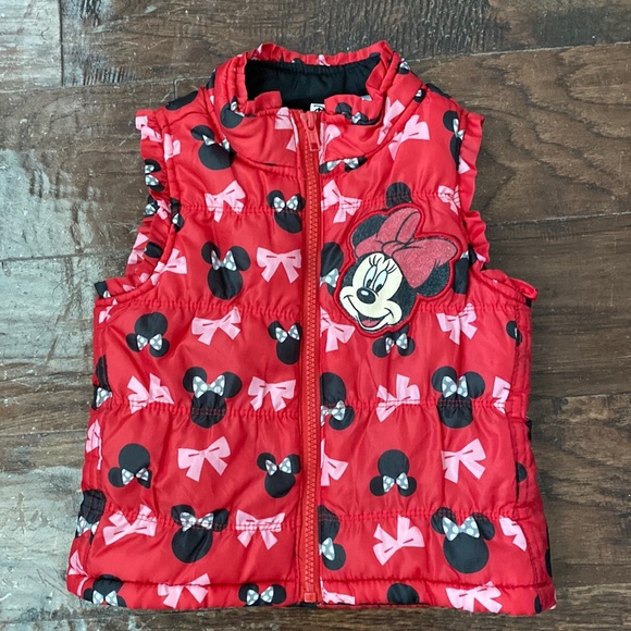 Minnie Puffer Vest size 2 - Picture 1 of 4